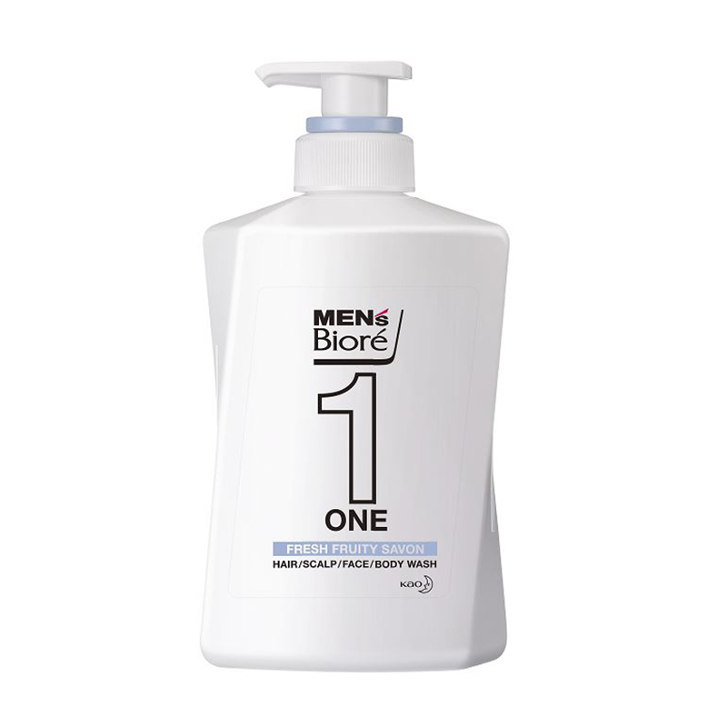 MEN's Biore ONE 髮顏體 全效洗淨乳 - 清爽皂香