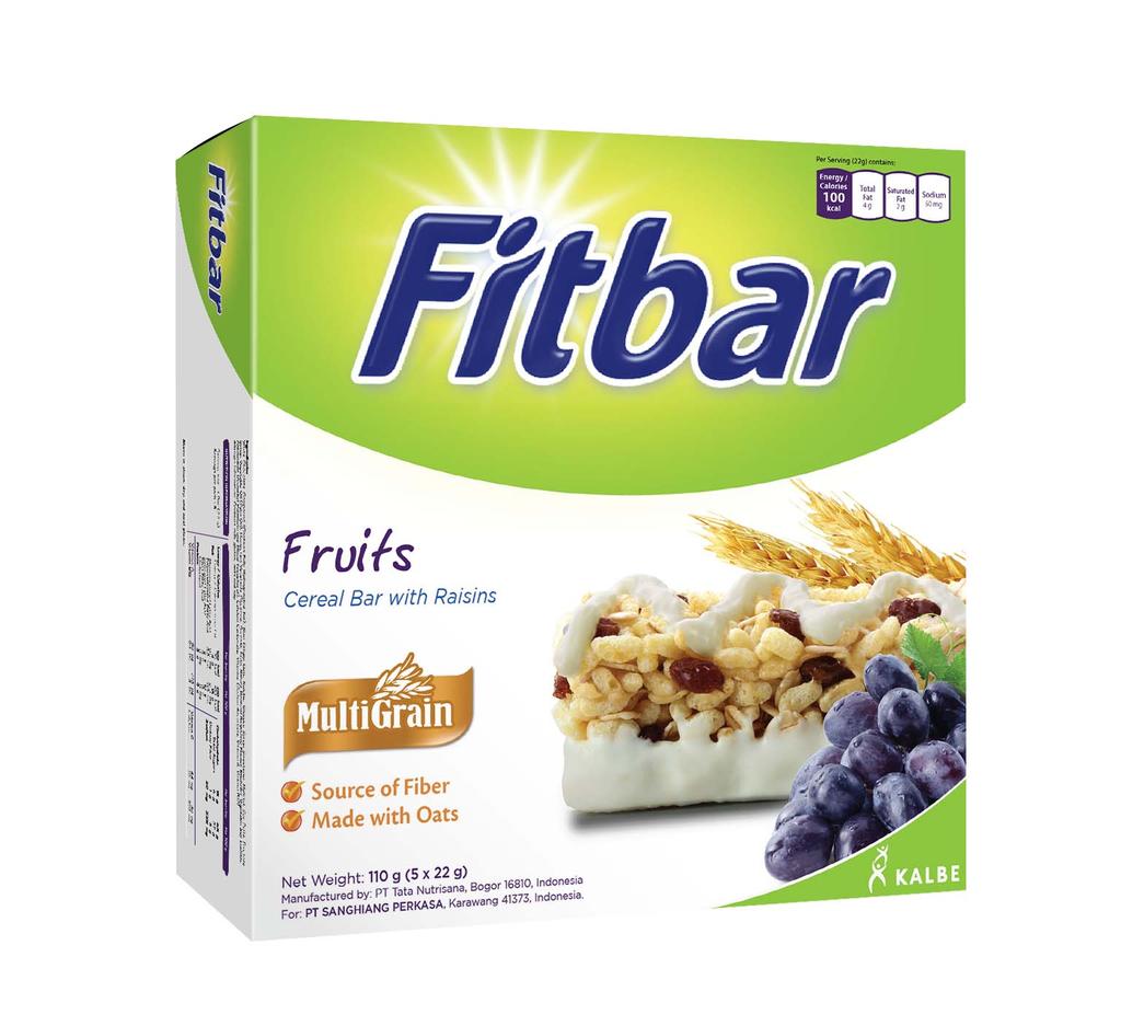 Fitbar水果麥纖棒24gx5